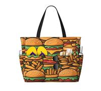 molti simpatici hamburger multifunzionale spiaggia borsa da viaggio multi tasca design alla moda adatto per vari luoghi all'aperto