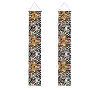 Molti striscioni per porte con stampa di gatti in stile cartone animato, striscioni decorativi da appendere per interni ed esterni per feste e celebrazioni