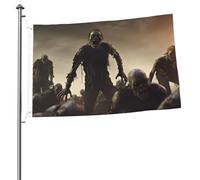 Molti Zombie Flag 0,6 x 9,6 m stampa su entrambi i lati bandiera da giardino bandiere di benvenuto per esterni bandiera per esterni banner cartelli per interni cortile decorazione per le vacanze
