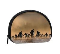 Molti Zombie Print Mini Storage Bag Shell a forma di portafoglio piccolo portamonete Shell Storage Bag