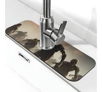 Molti zombie rubinetto tappetino per lavello da cucina, super assorbente rubinetto Pad Splash Catcher, diatomite ad asciugatura rapida pietra rubinetto maniglia gocciolatoio vassoio tappetino per