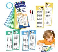 Moltiplicare le schede flash - Flash card per bambini | Presente, gioco di apprendimento interattivo fronte-retro con 2 cancellazioni per la classe, la scuola a casa