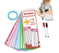 Moltiplicare le schede flash - Flash card per bambini | Presente, gioco di apprendimento interattivo fronte-retro con 2 cancellazioni per la classe, la scuola a casa