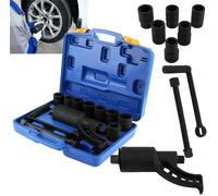 Moltiplicatore di forza per bulloni in valigetta + set 7 bussole PROFESSIONALE