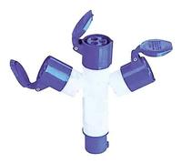 MOLTIPLICATORE INDUSTRIALE 220V Spina 2P+T 16A 3 prese 2P+T 16A