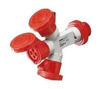 Moltiplicatore Industriale 3 Vie 16A IP67