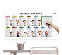 Moltiplicazione Tavolo Board, Dry Erase Whiteboard, Reusable Learning Tool, Double -Sided Design, Easy Clean, Perfect for Homeschool Lessons and Classroom Practice
