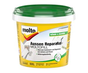 Molto 5087691 - Stucco Moltofill per riparazioni, ideale per esterni, confezione da 500 g