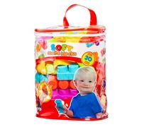 Confezione delle costruzioni morbide Molto 30 pezzi senza BPA, compatibile con la nostra linea Molto Blocks e realizzata con materiali sicuri e creati per bambini da 1 anno.