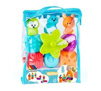 MOLTO Giocattolo Sensoriale per Neonati Play&Sense Palle sensoriali multitesturizzate e Figure Che Si incastrano, Senza BPA. Figure morbide (Sacchetto di 10 Pezzi)