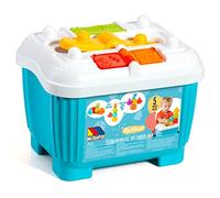 MOLTO Giocattolo Sensoriale per Neonati Play&Sense Palle sensoriali multitesturizzate e Figure Che Si incastrano, Senza BPA. Figure morbide (Box di 5 Pezzi - Blu)