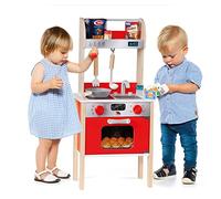 Molto My First Wooden Kitchen With 10 Accessories 73x23.5x34 Cm Trasparente