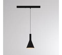 Molto Luce Lampada a sospensione su binario a LED LORA I, nera, Ø 15 cm, 40° CCT, trifase Molto Luce
