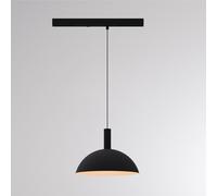 Molto Luce Lampada a sospensione su binario a LED LORA II, nera, Ø 24 cm, 40°, CCT, trifase Molto Luce