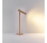 Molto Luce Lampada LED da tavolo Mimo T, color sabbia, alluminio Molto Luce
