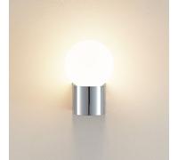 Molto Luce Lanu Applique da esterno rotonde, cromo, alluminio/vetro Molto Luce