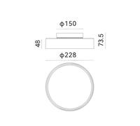 Molto Luce Plafoniera da esterno Nona, Ø 22,8 cm, antracite Molto Luce