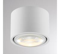 Molto Luce Plafoniera LED da esterni MAG MINI, bianca, Ø 9 cm, CCT, dimmerabile, IP44 Molto Luce