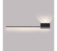 Molto Moderna VANITÀ Molto Molto Lumina Long LAMPAGNO Molto Molto MINIMALISTRO PLINE ALTICOLA Linea di Basso della Parete Luci di Lavaggio a Parete Interno, lampadario Moderno (Nero, 100 cm)