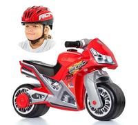 MOLTO | Monopattino da cross Rosso + Casco Mlt Rosso | Monopattino per tutti i terreni | Giocattoli per bambini sicuri e robusti | Promuove un sano sviluppo del bambino | +18 mesi
