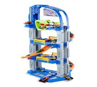 MOLTO | Parcheggio giocattolo Future 4 Piante con 2 Auto incluse Blu | Giocattoli educativi per lo sviluppo dei bambini | Da 3 Anni