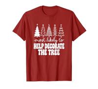 Molto Probabilmente Aiuta a Decorare L'Albero di Natale retrò Maglietta