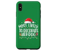 Molto probabilmente decorare il pigiama natalizio della famiglia di cani Custodia per iPhone XS Max