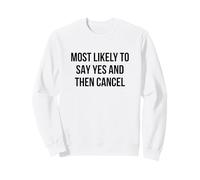 Molto Probabilmente Dice di Sì e Poi cancella Divertente introverso Felpa