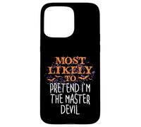 Molto probabilmente Hocus Halloween fingono di essere il diavolo maestro Custodia per iPhone 15 Pro Max