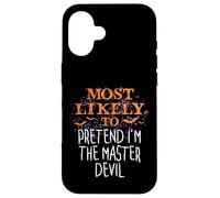 Molto probabilmente Hocus Halloween fingono di essere il diavolo maestro Custodia per iPhone 16