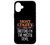 Molto probabilmente Hocus Halloween fingono di essere il diavolo maestro Custodia per iPhone 16 Plus