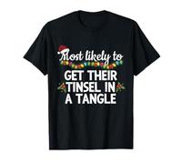 Molto Probabilmente Ottiene Il Loro orpelli in Tangle Natale Divertente Maglietta