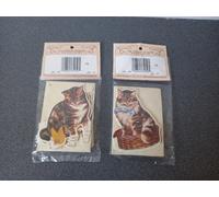 Molto Raro Vintage 1986 the strong museum Set Carte Gatti Cat Regalo Nota Cards
