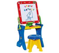 MOLTO Scrivania Lavagna 3 in 1 Tavola da Disegno Accessori | Giocattoli educativi Bambini da 36 Mesi | Colore Rosso, One Size, 47128