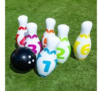 Molto | Set di Bowling Gonfiabile XXL per Esterno - Set di Bowling per Giardino e Piscina - Attività Sportiva Bambini - Include 10 Bowling Gonfiabili - Facile da Usare