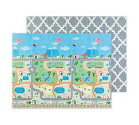 Molto | Tappeto da gioco reversibile XXL 150 x 200 cm - Design Gusy Luce e stampa per bambini - Tappeto bambino antiscivolo, pieghevole e imbottito, da 0 mesi