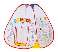 MOLTO - Tenda pop-up per bambini, impara e dipingi, tenda per dipingere e imparare vocali, numeri e animali, include pennarelli cancellabili con acqua. + 3 anni