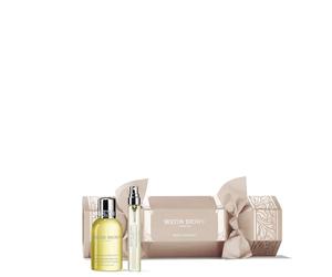 Molton Brown Orange & Bergamotto Christmas Cracker - Eau de Toilette da 7,5 ml e bagnoschiuma e gel doccia da 50 ml, set regalo lussuoso e profumato per la cura del corpo