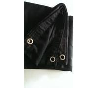 Molton - Tenda per palcoscenico, 3 m x 3 m, con occhielli neri DIN 4102 EN13773-c1