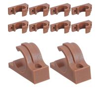 MOLUCKFU 10 Pezzi Cardini Pieghevoli per Sedie e Sgabelli da Esterno, in Plastica Affidabili Blocco Azione per Tubo da 3/4' a 1'', per Giardino e Cortile