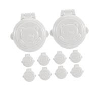 MOLUCKFU 10 Pezzi Copertura di Protezione Pulsante di Arresto a di, Blocco Sicurezza Lavatrice e Asciugatrice, Set da 10 Pezzi in Plastica Resistente per Interruttore Avvio Auto e