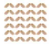 MOLUCKFU 100 Pezzi Vassoio in Legno Usa e Getta a Forma di Barca per Sushi e Snack, Resistente e Versatile, per Picnic e Riunioni di Famiglia, Colore Beige Naturale