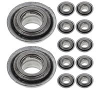 MOLUCKFU 12 Pezzi Cuscinetti Ruote Anteriori per Sedia Rotelle Kit Ricambio Mozzi Ruote Carrozzina Silenziosi e Resistenti per Passeggino e Deambulatore Accessori Mobilità per Anziani e