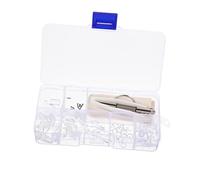 MOLUCKFU 1set Naselli Antiscivolo Per Kit Riparazione Di Cuscinetti Nasali Trasparente Con Cacciavite e Pinzette Accessori Per Da Sole