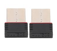 MOLUCKFU 2 Pezzi Adattatore di Rete Wi-Fi USB Wireless Pc Ricevitore Wi-Fi USB Adattatore Wireless Desktop per Computer Notebook Laptop