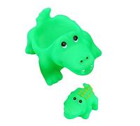 MOLUCKFU 2 pezzi Giocattoli Bagnetto Squeaky Forma di Coccodrillo Cartoon per Morbidi e Sicuri per Ragazzi e Ragazze Divertenti per Bagno e Giochi d Acqua