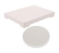 MOLUCKFU 2 Pezzi Pannello per Saldatura Gioielli in Gesso Struttura a Nido d Ape, Resistente al Calore e Isolamento per Lavorazioni su Metalli e Rame