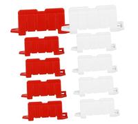 MOLUCKFU 20 Pezzi Miniature Segnali Stradali e Barriere Giocattolo in Robusta per Educativo e Decorazioni Tema Traffico Adatto Giochi Didattici e Modellini Stradali