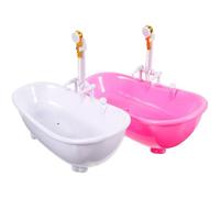 MOLUCKFU 2pezzi Spruzzatore per Vasca da Bagno per Bambole Giocattoli per Vasche da Bagno in Miniatura Accessori per Mini Case Resistente e Non Facile da Rompere