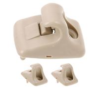 MOLUCKFU 3 clip di montaggio per aletta parasole: gancio di fissaggio per aletta parasole per auto, clip di ricambio per interna per auto, staffa di fissaggio compatibile con Hyundai, beige